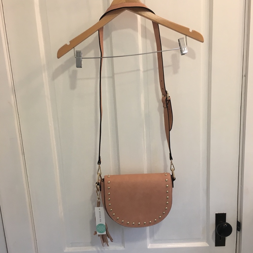 Pink crossbody purse